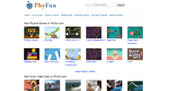Desktop Screenshot of phyfun.com