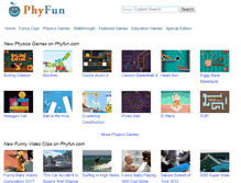 Tablet Screenshot of phyfun.com